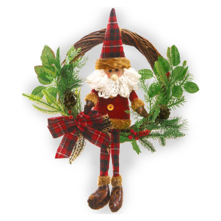 Cross-Border Christmas Long-Legged Santa Claus Garland Pendant Christmas Striped Long-Legged Old Man Garland Pendant Decoration