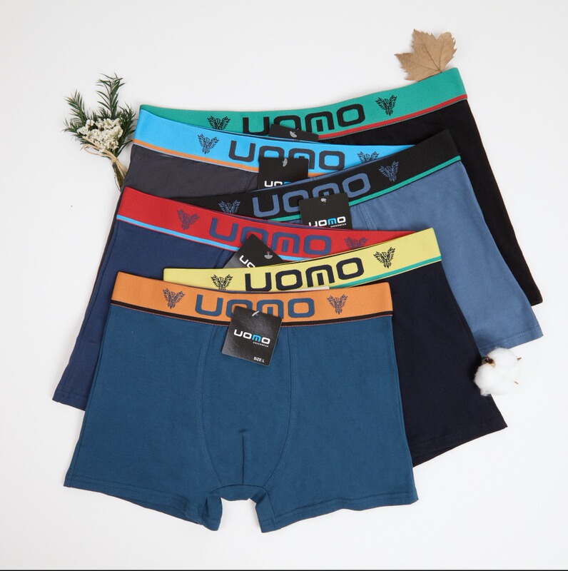 Solid Color Pure Cotton Men's Boxer Briefs in Stock, High-Waisted, Breathable, Sweat-Absorbent, Wholesale for Summer