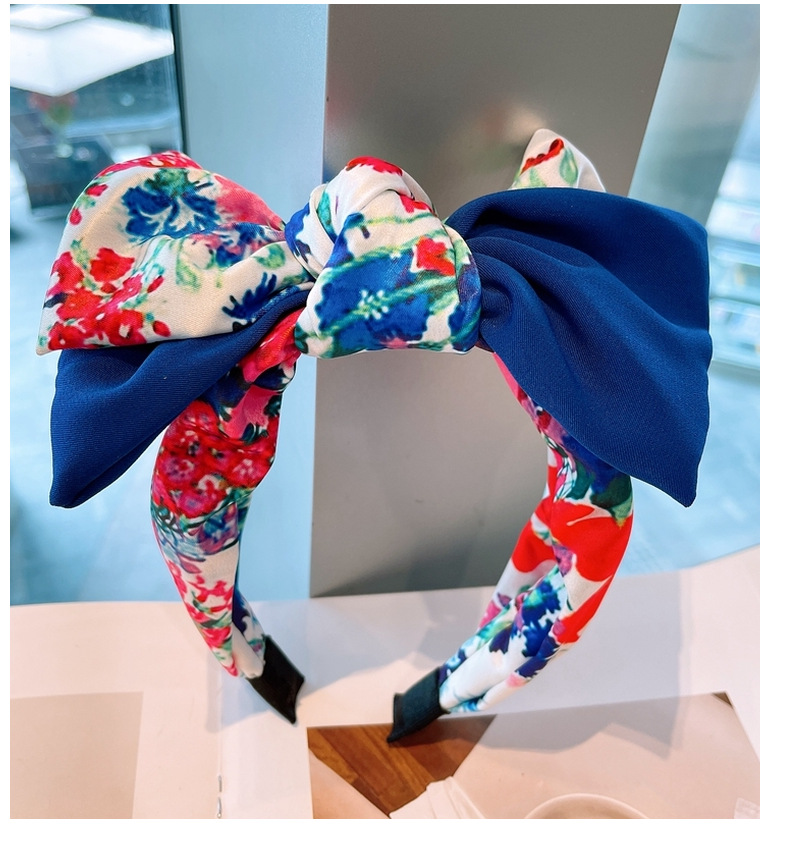 Fashion Big Flower Color Matching Headband display picture 3