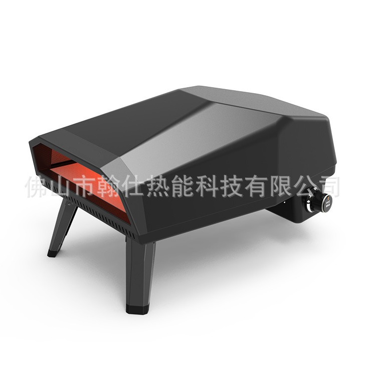 翰仕厂家直销欧美燃气披萨炉户外烧烤燃气披萨烤炉可移动披萨机