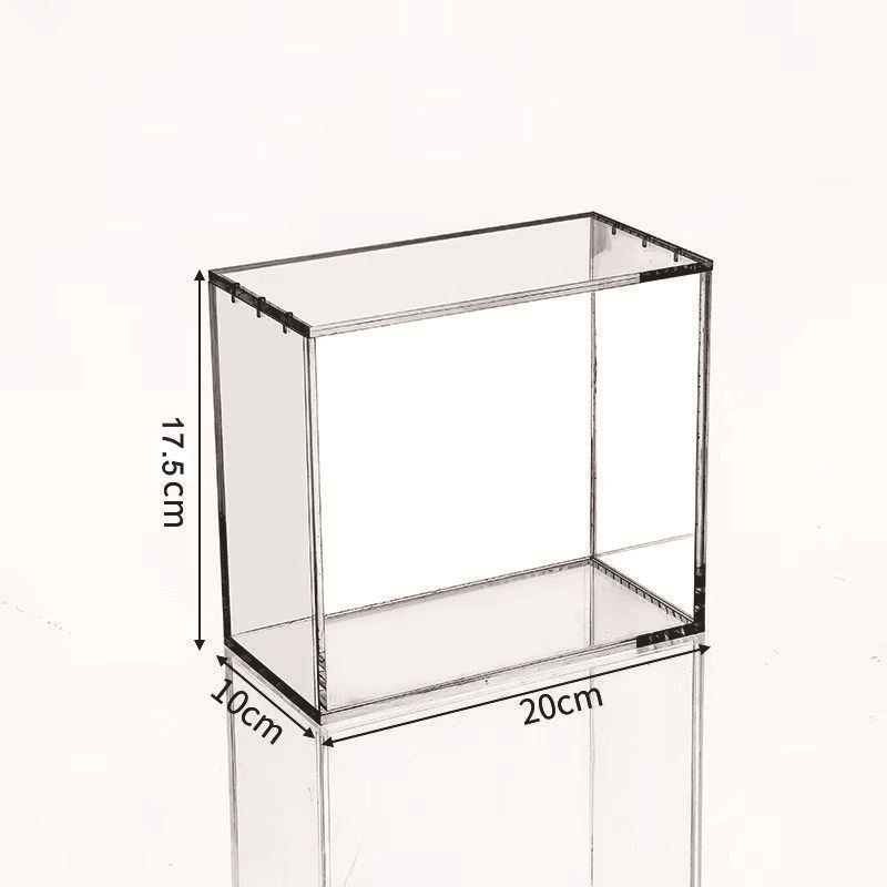 防尘有盖可叠加亚克力手办展示盒收藏保护盒游戏卡片卡牌收纳盒|undefined