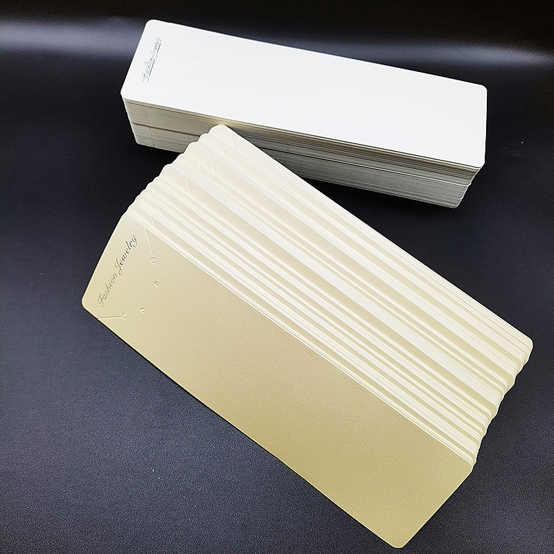 Daily Occasion 100 PCS/Package Plastic Paper Simple Style Classic Style Daily Rectangle Jewelry Packaging Cards Jewelry Packaging Bags