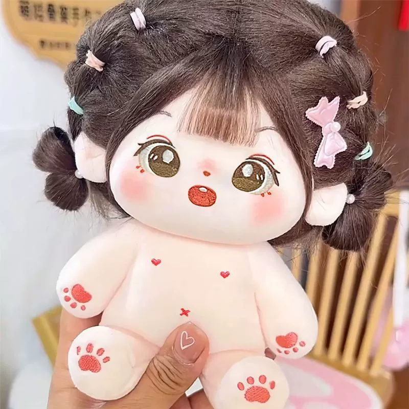 Кукла из хлопка, набор из настоящего плюша, игрушка, скелет для переодевания