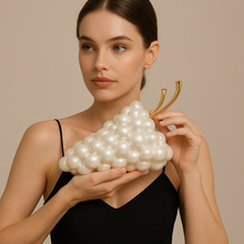 欧美跨境新款葡萄造型晚宴包包链条手抓包时尚个性名媛厂家批发