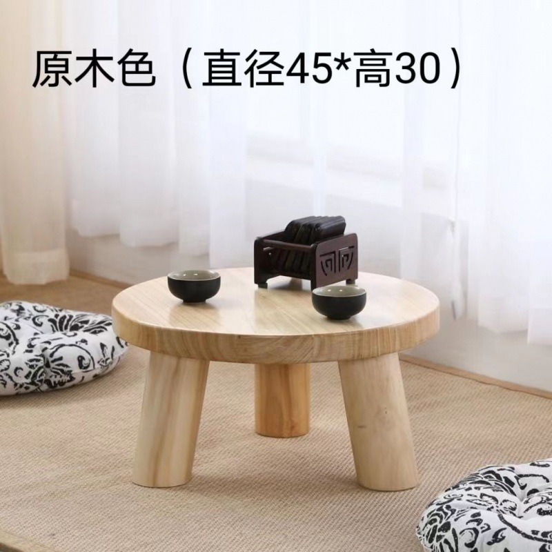 싱글소테이블 45*45*30 (로그컬러)