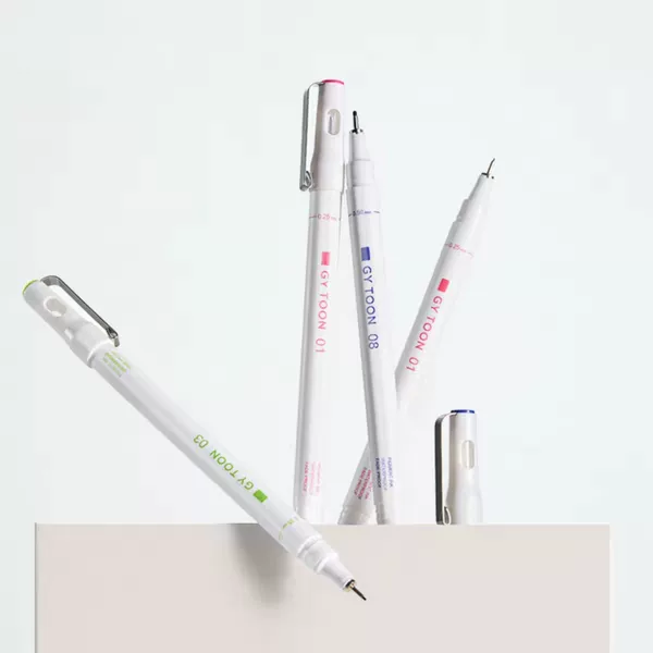 Kokuyo GY TOON Cloud White Series Needle Pen Drawing Pen Hand-drawing Waterproof Liner Pen Black Gel Pen for Drawing