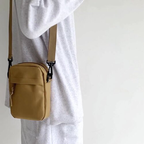 2024 New Arrival Men's Chest Bag Casual Phone Bag Small Crossbody Bag Single-Shoulder Bag PU Casual Waist Bag Canvas Crossbody Bag