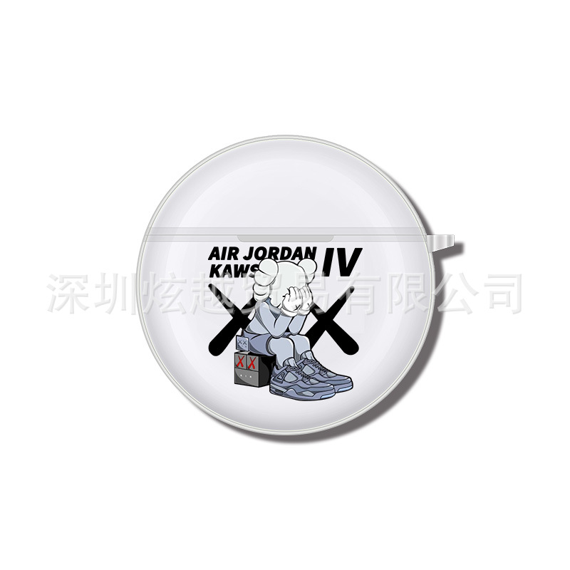 Adecuado para Lenovo HT38 funda protectora auricular Bluetooth caso PRO6 transparente suave caso airposs6 patrón de impresión en color