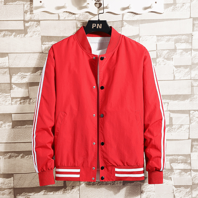 Giacca uomo autunno stile baseball casual con collo alla coreana_voghion.com