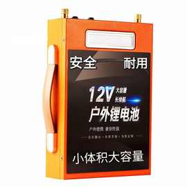 12v锂电池大容量大功率户外头灯露营专用新款超轻蓄动力电瓶摆摊