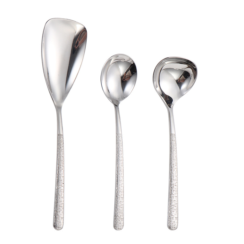 304 acero inoxidable martillo cucharas creativas cucharas de piedra cucharas de comedor cucharas de comedor cucharas de hortales cucharas de salsa