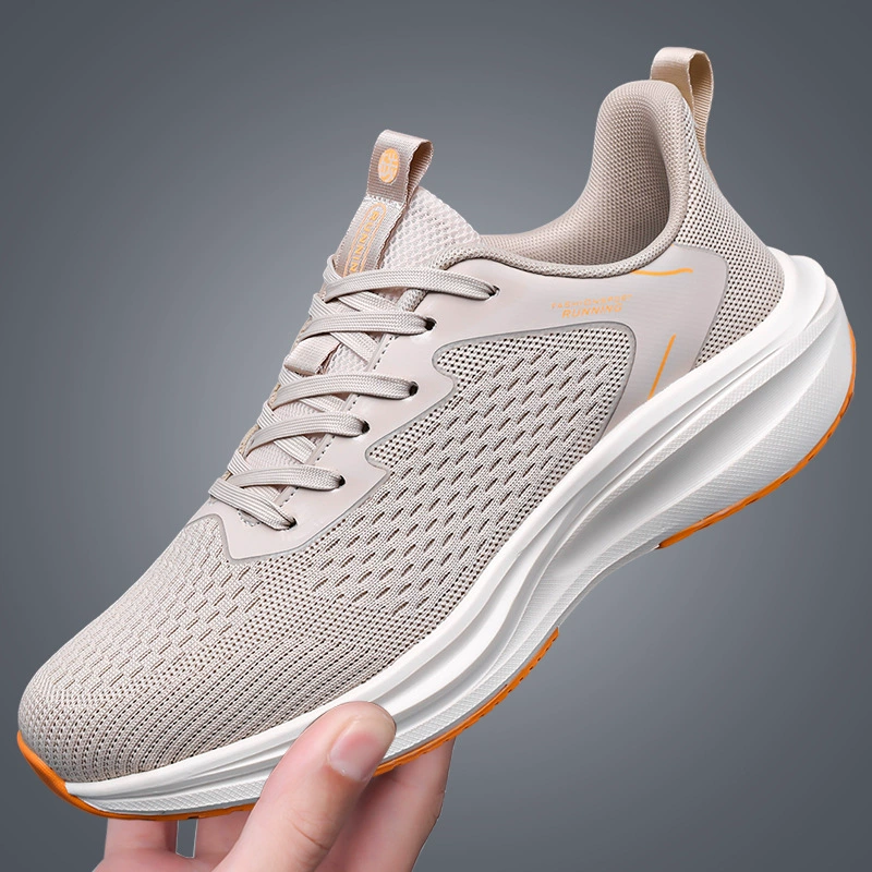 Мужская обувь большого размера, новая летняя тенденция, универсальная повседневная спортивная обувь, нескользящие дышащие износостойкие кроссовки с вязаным верхом