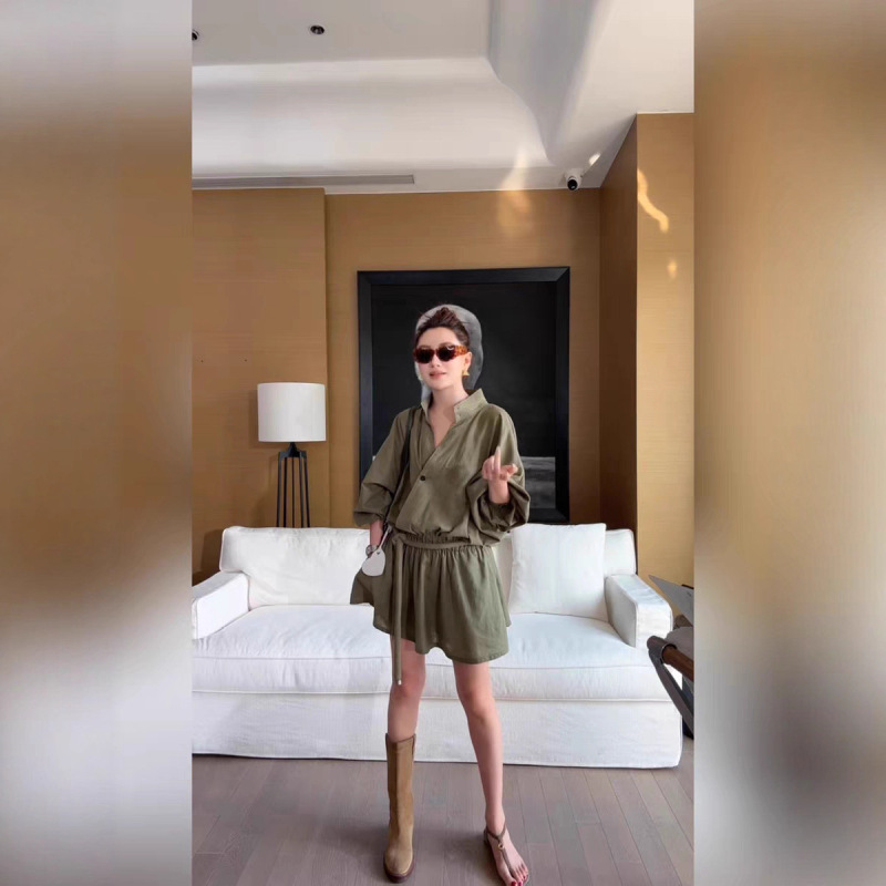 TZ6746复古时尚气质工装风系带连体裤裙女新款休闲百搭显瘦短裙子|undefined