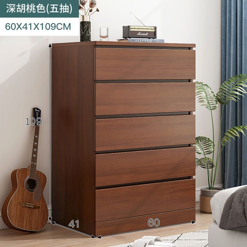 家用客厅斗柜落地衣服收纳柜卧室靠墙多层储物抽屉柜实木床尾柜子|undefined