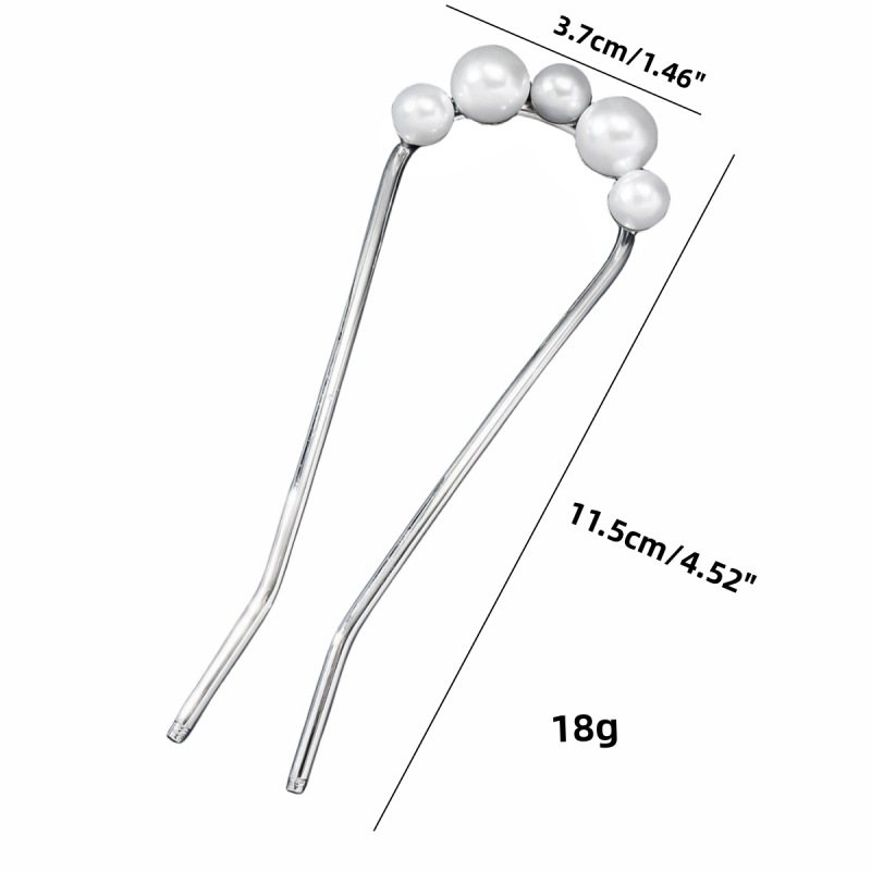 Red popularidad china en forma de U bandeja de pinzas de cabello artefacto de perlas de alto nivel antiguo pinzas de cabello pinzas de cabello adornamiento para mujeres