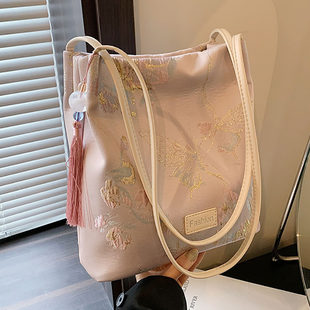 Capacious underarm bag, shoulder bag, fashionable one-shoulder bag, Chinese style, western style, city style