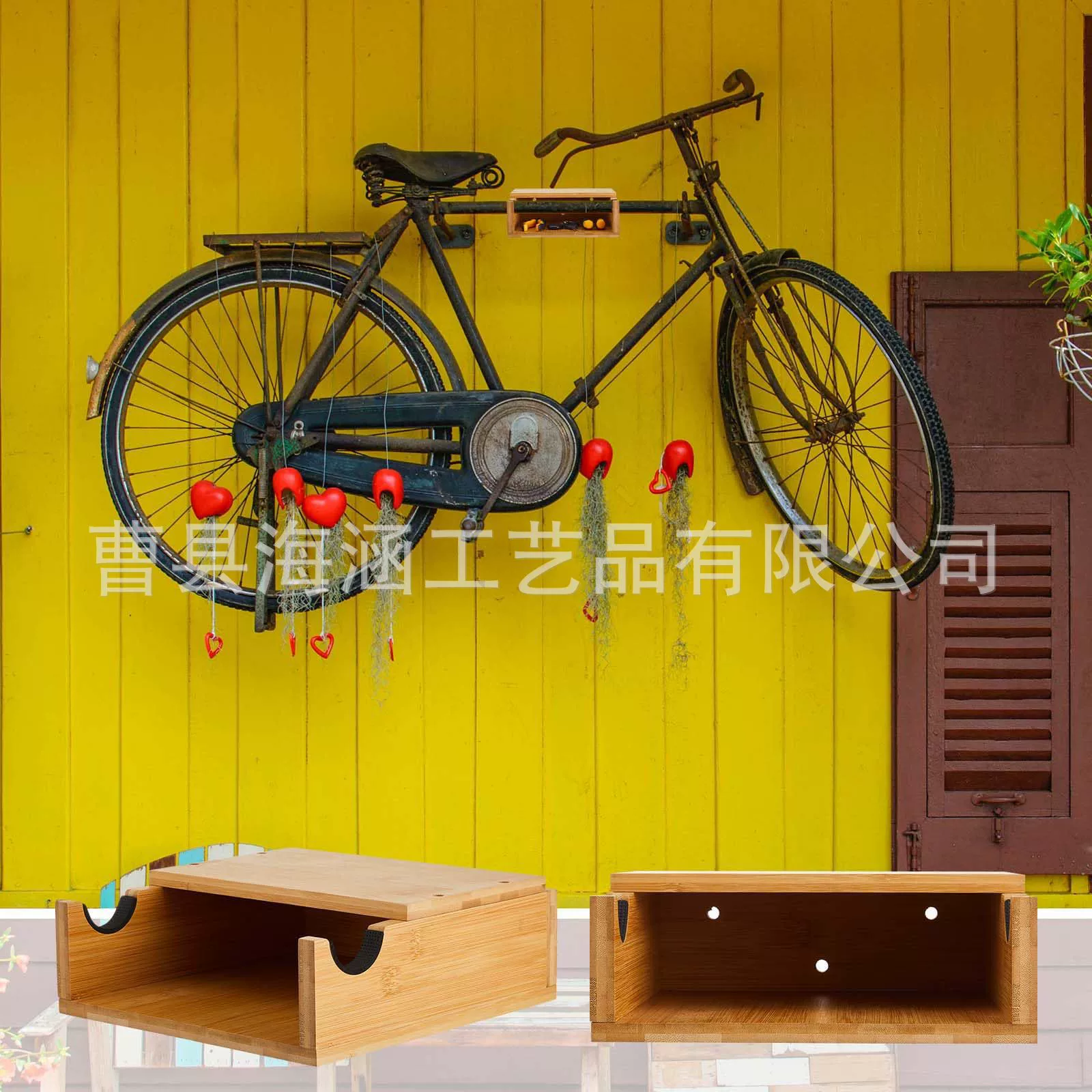 Деревянная подставка для хранения велосипедов Внутренние настенные подвески для горных велосипедов Деревянная стена аксессуары для горных велосипедов держатель для хранения