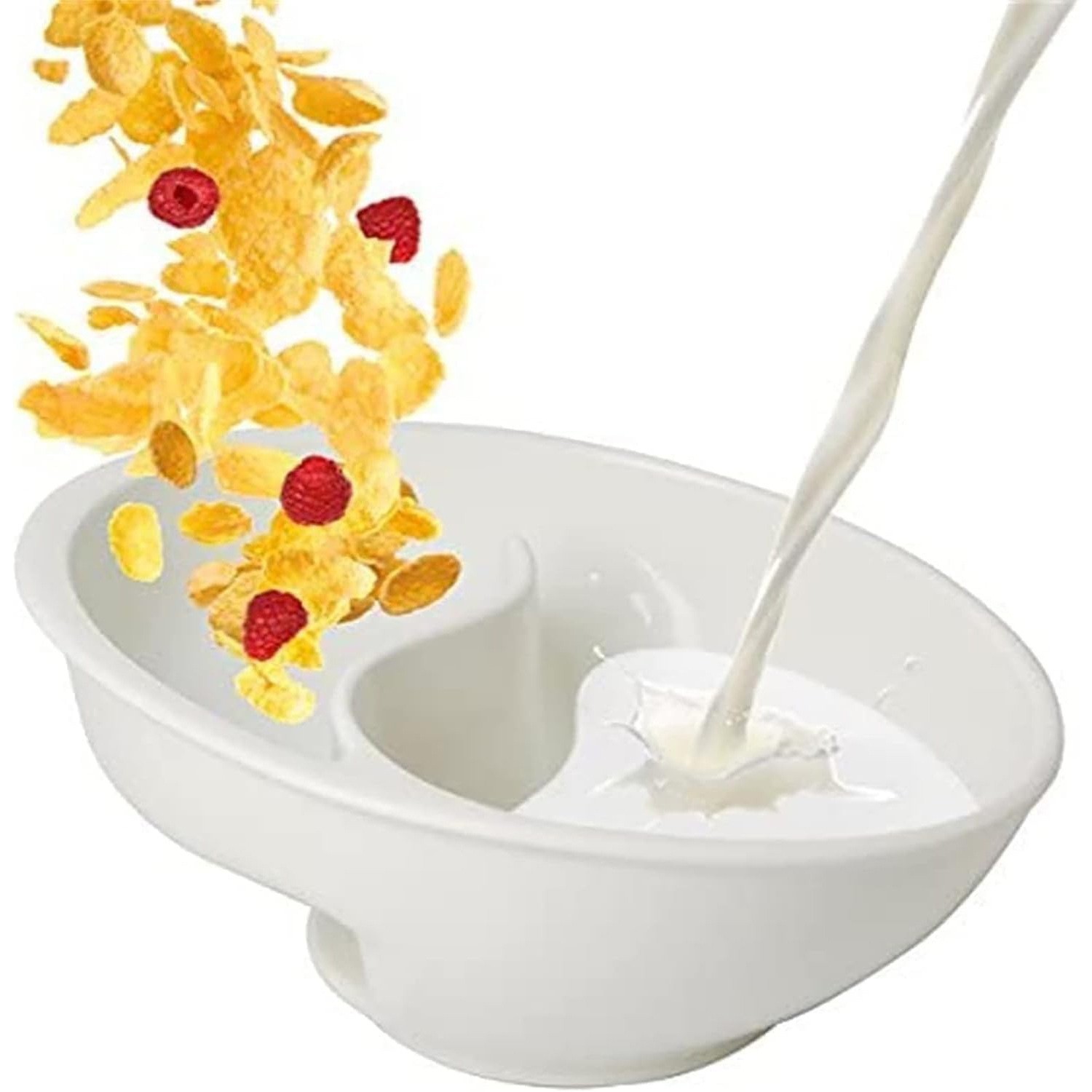 오트밀 그릇 - 흰색