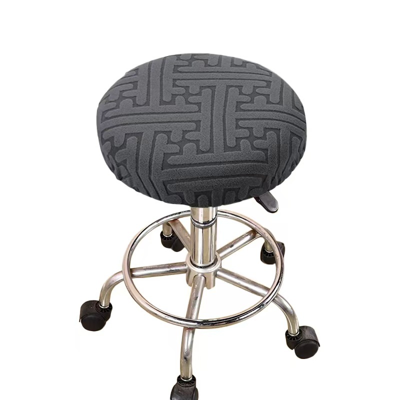 Jacquard universal taburete redondo cojín cubierta de bar cubierta de silla giratoria cubierta de silla redonda cubierta de bar cubierta de taburete redondo cuatro temporadas