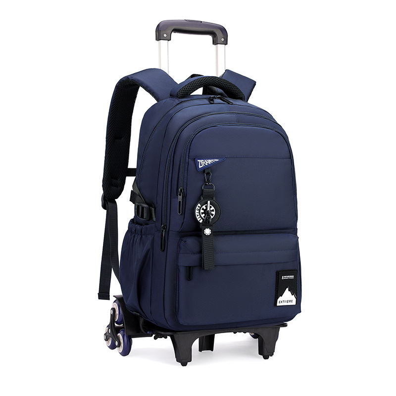 Mochila escolar con barra de tracción de moda de pescado natural transfronterizo Mochila escolar para estudiantes de secundaria y preparatoria de gran capacidad para hombres