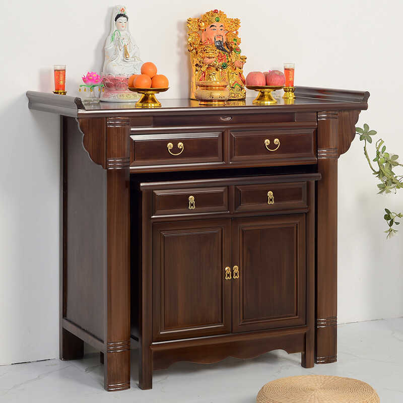 Solid Wood Offering Table, Buddhist Altar, Home Incense Table, New Chinese Style Tribute Table, Offering Table, Cabinet, Buddhist Table, Modern and Simple