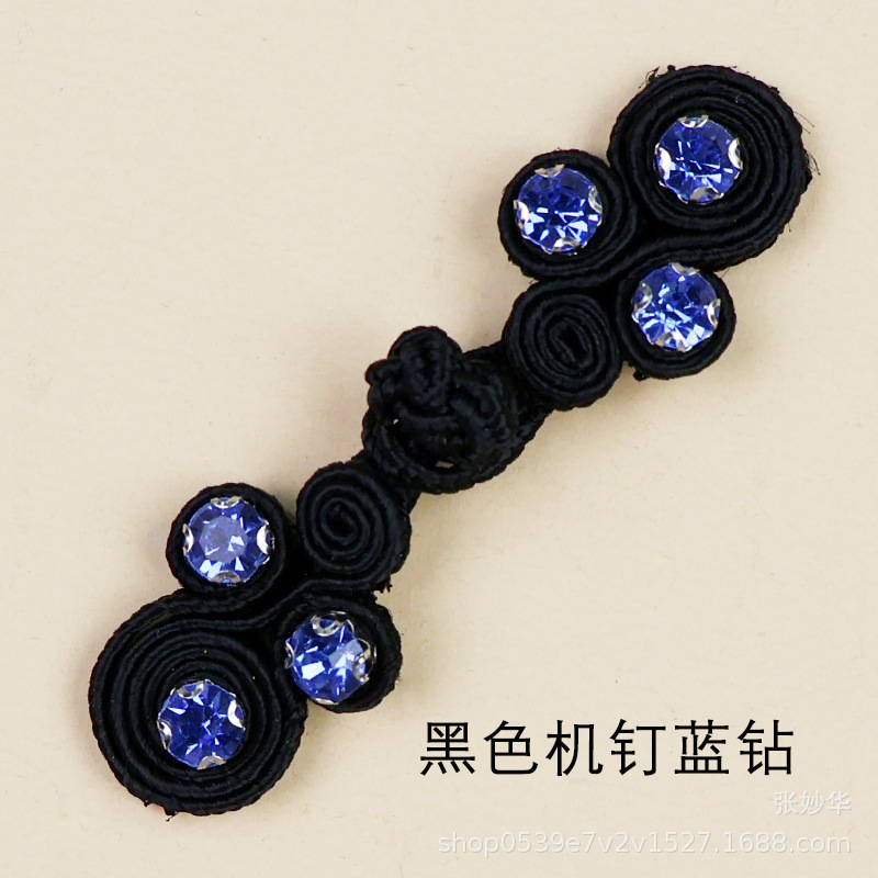 Miaoyi teje a mano cuatro turbinas de diamantes de color clavos hanfu cheongsam vestidos de botones fabricantes de venta directa Guofeng botones