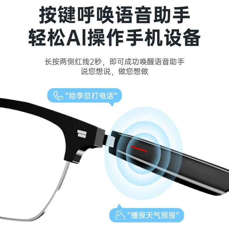 Умные очки, линза, беспроводные наушники, Bluetooth