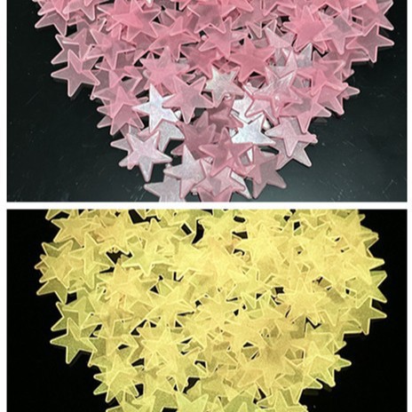 Estrellas nocturnas, luna, pared luminosa pegada a la Sala de estar del dormitorio, decoración de la pared de la fiesta, pegatinas fluorescentes de distribución transfronteriza