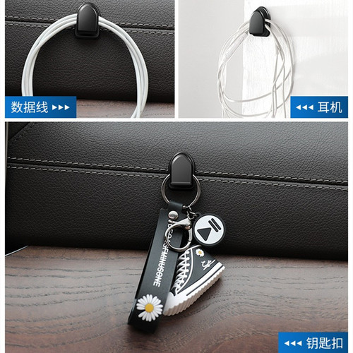 Car seat back hidden multi-functional car rear seat backrest creative car adhesive mini hook direct sales