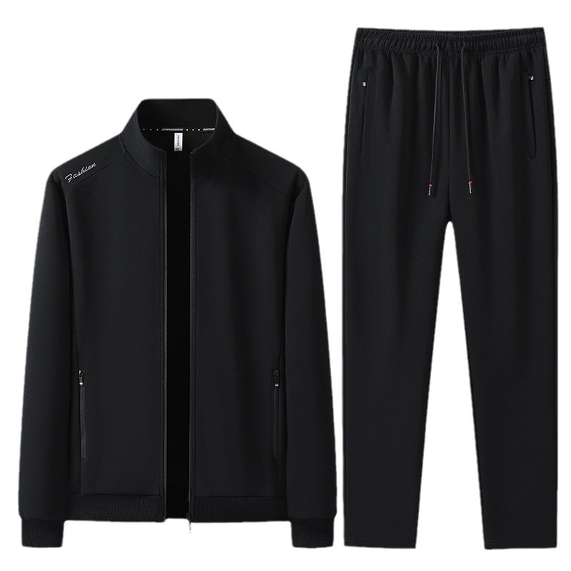 Transfronterizo de tamaño king para hombres de otoño trajes deportivos de tendencia masculinos sueltos y pantalones casuales de dos piezas