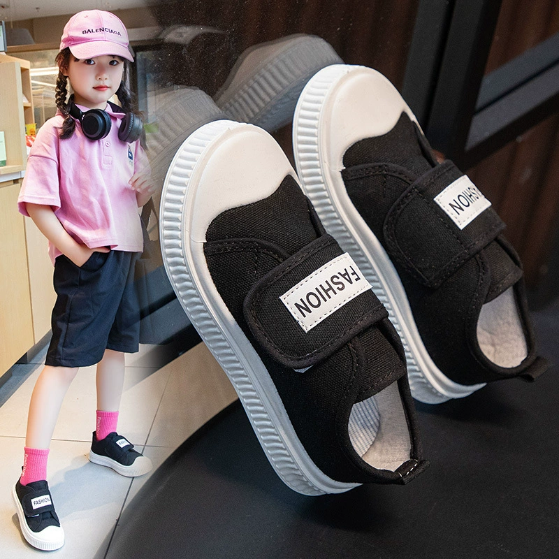 Парусиновая обувь для девочек, детская повседневная обувь с низким верхом, осенняя новая обувь для скейтбординга в Корейском стиле, универсальные кроссовки для девочек с мягкой подошвой