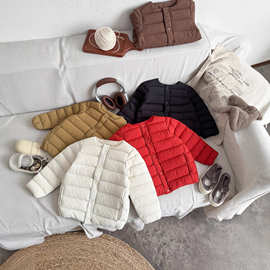 2026秋冬轻薄儿童羽绒服内胆内穿亲子装中大童男女童宝宝90白鸭绒