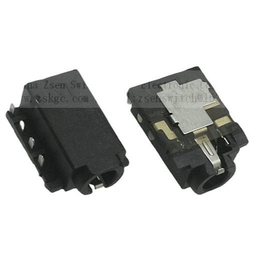 4节3.5耳机插座沉板 4极3.5耳机母座  沉板3.5音频插口四极四节