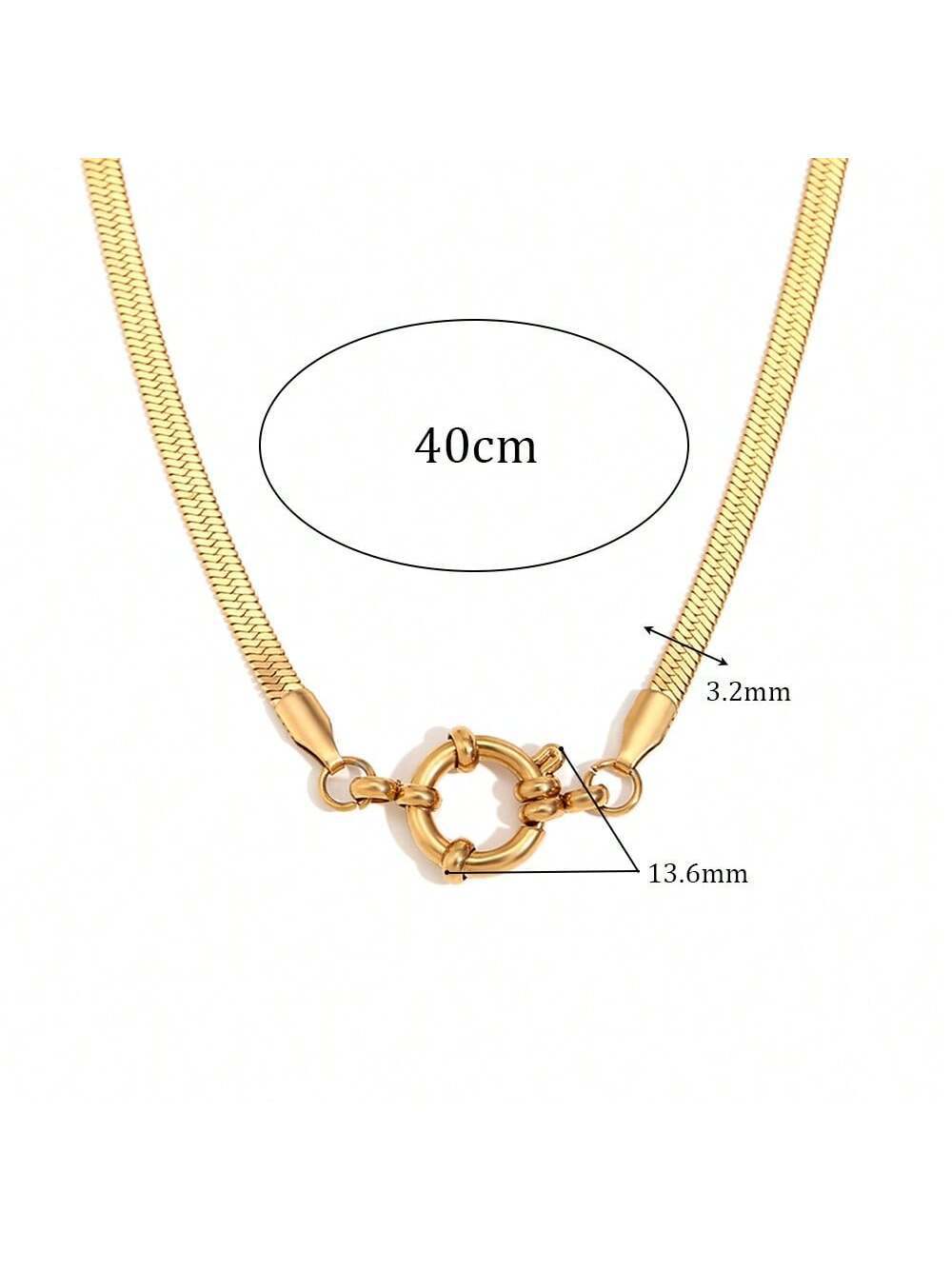 1 Piece Quantity Holiday, Daily Occasion Wholesale Jewelry Lady Geometric 306 Stainless Steel Plating Necklace