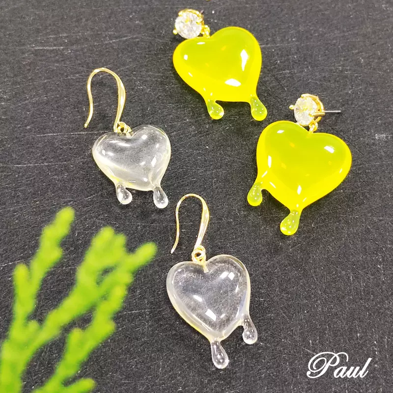 欧美个性风潮万圣节耳环创意爱心滴血耳坠时尚轻奢女百搭款耳饰