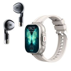 新しい D8 スマートウォッチ Bluetooth ヘッドセット 2-in-1 2inch フルスクリーン タッチ Bluetooth 通話 Alipay 多機能