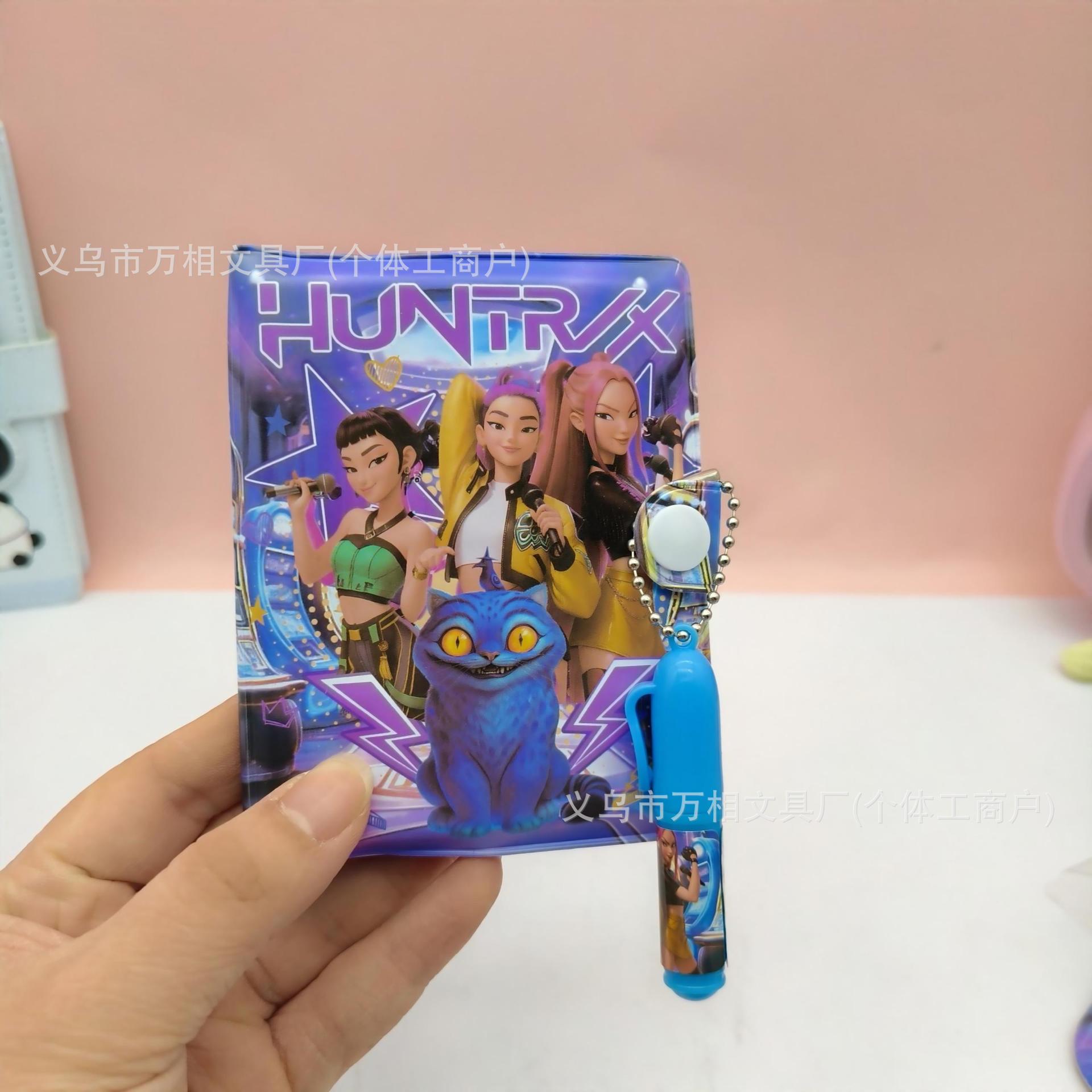 Caza de brujas con bolígrafo K-POP lindos dibujos animados de alto valor de la cara diario de estudiantes regalos portátiles pequeños premios