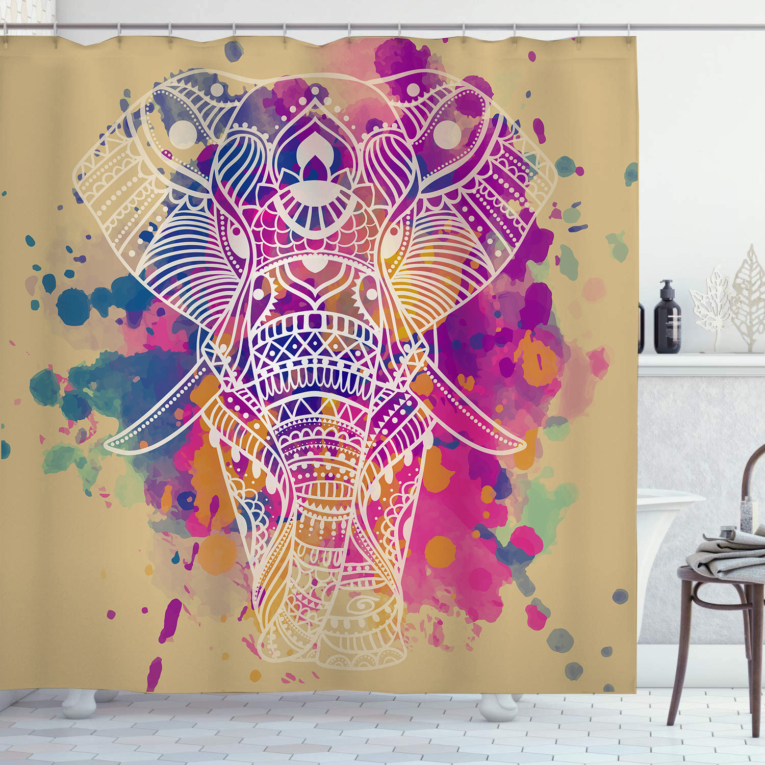 Elephant Shower Curtain