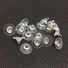 White gold bullet head earplugs