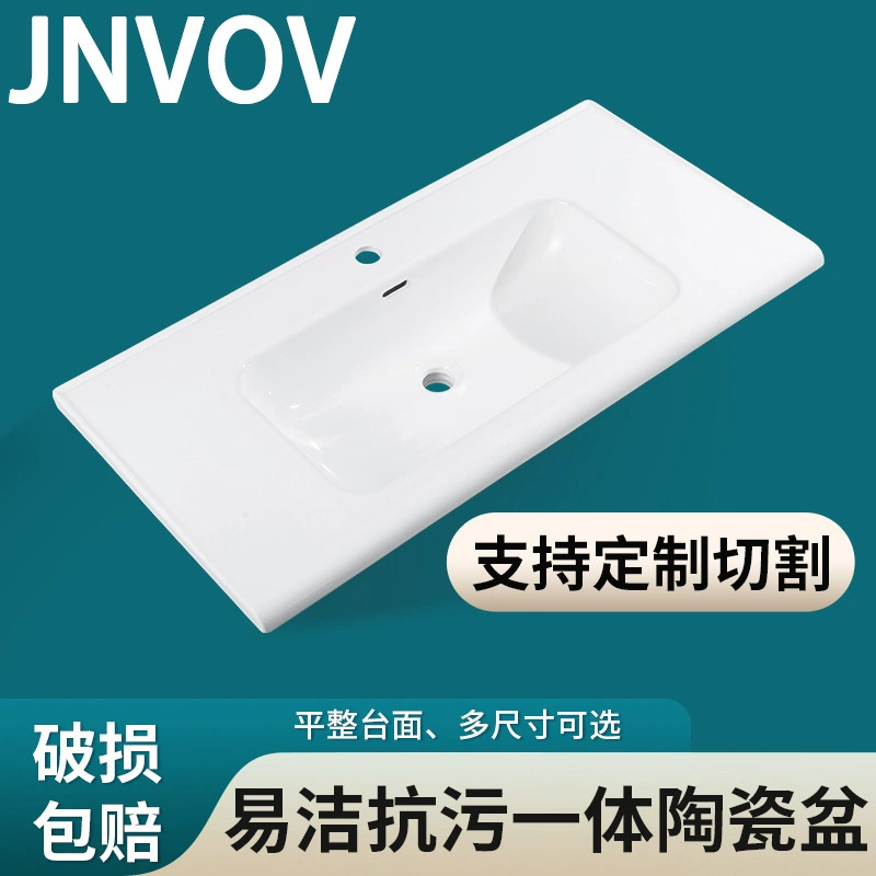 Керамическая раковина для ванной комнаты, встроенная раковина, полувстраиваемая раковина для столешницы, шкаф для умывальника, раковина для умывальника