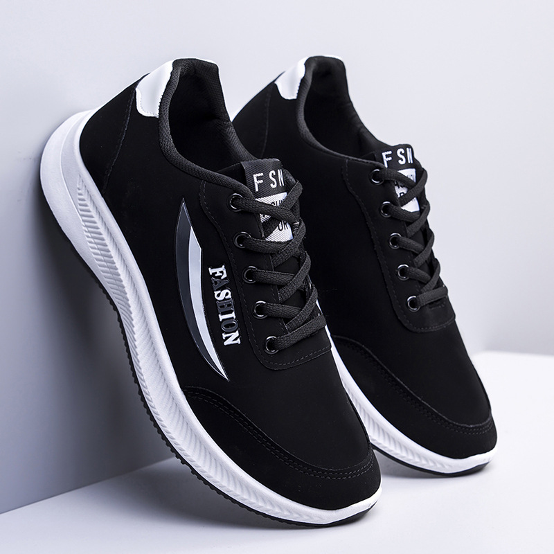 Trend fashionable universal sneakers with shoelaces