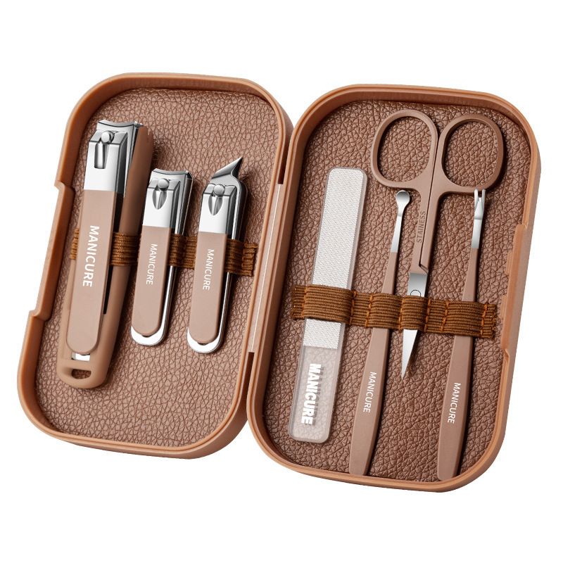 Fábrica de cortador de uñas en stock conjunto anti-splash alicadores de uñas domésticos herramientas portátiles de manicuría de uñas cortadoras de piel muerta