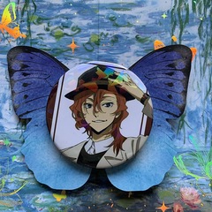 文豪野犬雙黑原中也太宰治中島敦芥川龍之介色紙小卡吧唧徽章周邊