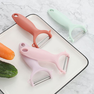 Plastic Peeling Knife Set New Household Peeling Knife Accessible Luxury Peeler Hotel Wholesale Kitchen Dual-Purpose Melon Digging and Planer