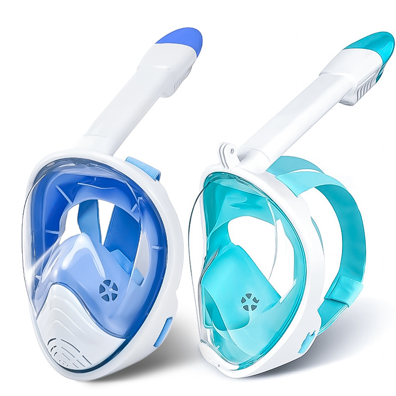 Cross-Border Popular Spot Fully Dry Snorkeling Respirator Full Face Mask Swimming and Diving Suit Mask