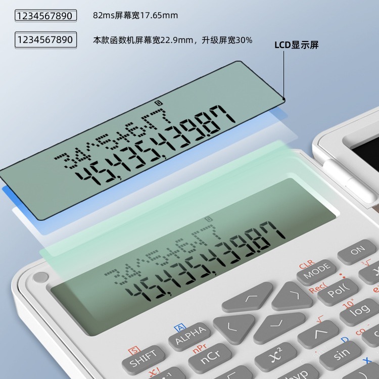 Calculadora científica, mini pizarra portátil específica para contabilidad, máquina de cálculo, pizarra de escritura, pantalla digital para estudiantes de examen