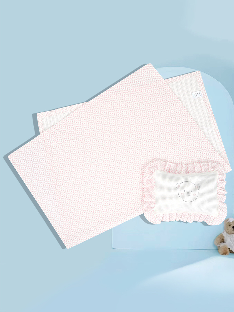 Juego de caja de regalo para recién nacidos, toalla de algodón para bebé, edredón, manta, manta, almohada para bebé, manta para niños, manta a prueba de viento