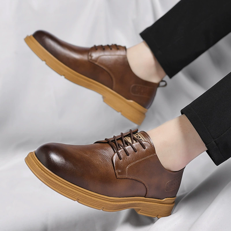 Martens, туфли для кожаных ботинок в английском стиле, классический костюм для отдыха на платформе, осень, британский стиль