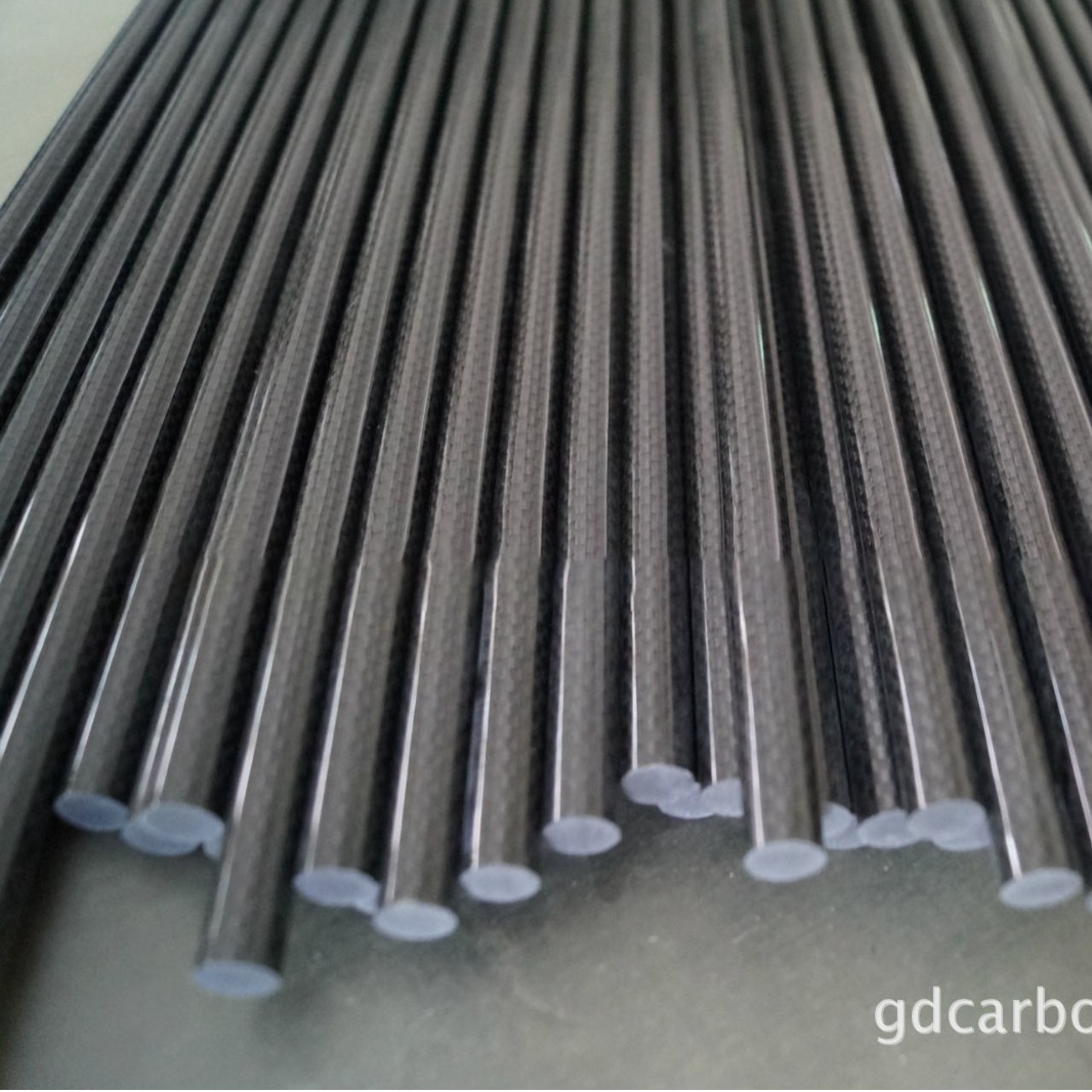 厂家供应体育器材3K斜纹碳纤维实心棒 防静电耐磨损碳棒