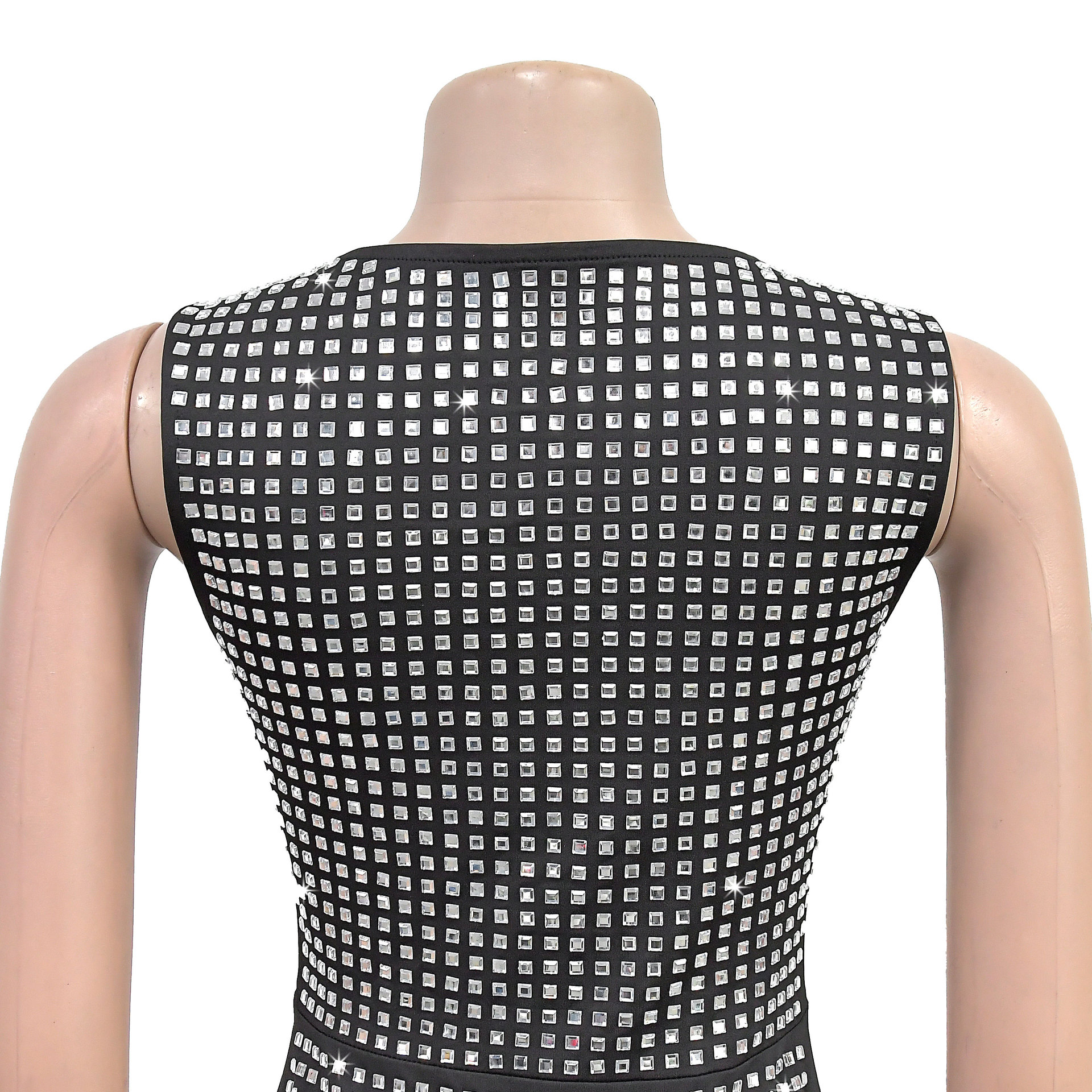 Women Wear Drilling Sexy Suspenders Slim Fit Party Formal Dress